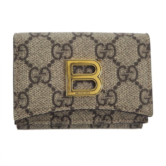 GUCCI Accessories - Gucci GUCCI x BALENCIAGA Hacker Project Mini 681700 Trifold Wallet Collaborat...